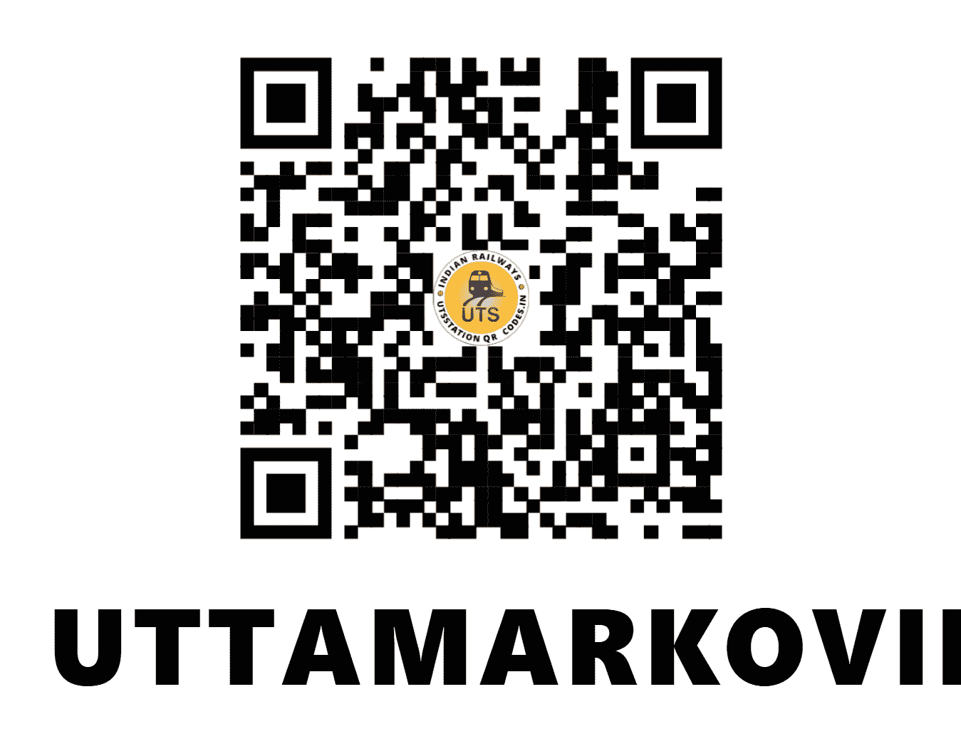 UTS QR Code for UTTAMARKOVIL - UKV (SR - TAMIL NADU)